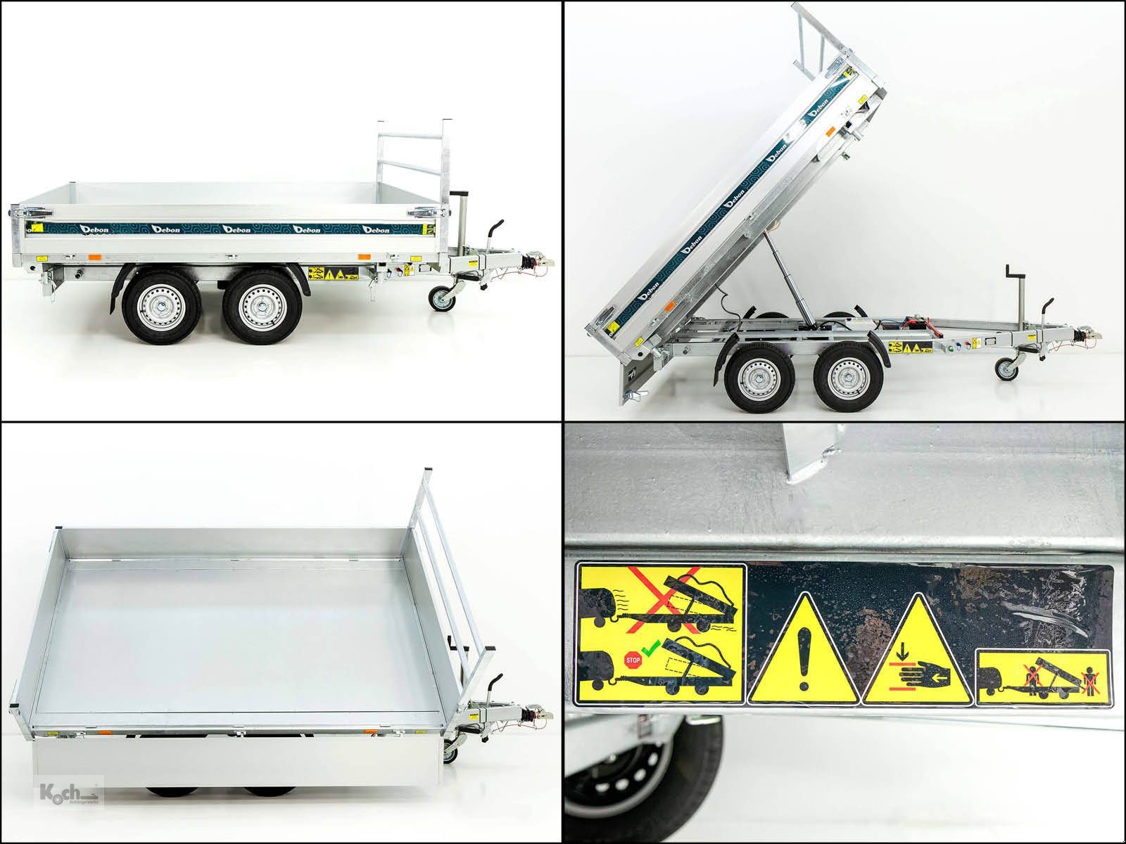 Anhänger типа Sonstige Debon Dreiseitenkipper 180x306 2,6t|E-Pumpe (Ki12332034So), Neumaschine в Winsen (Luhe) (Фотография 11)